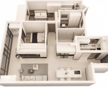 Modern A Bird's-eye View Of Home Decoration-ID:621356014