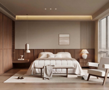 Wabi-sabi Style Bedroom-ID:273978954
