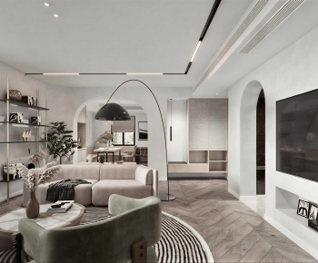 Wabi-sabi Style A Living Room-ID:977144008