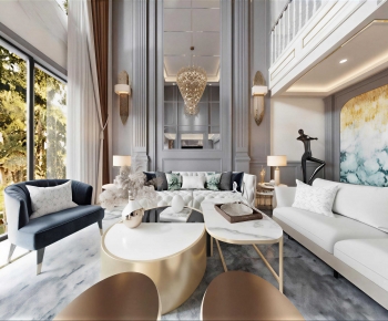 European Style A Living Room-ID:885479548