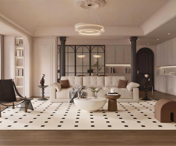 French Style A Living Room-ID:882529024