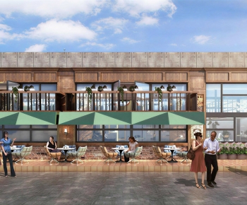 Industrial Style Appearance Of Commercial Building-ID:569030053