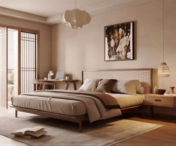 Wabi-sabi Style Bedroom-ID:292360073