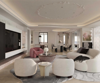 French Style A Living Room-ID:167352916