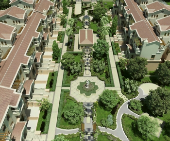Mediterranean Style Architectural Bird's-eye View Planning-ID:552347904