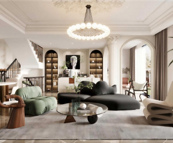 French Style A Living Room-ID:342849974