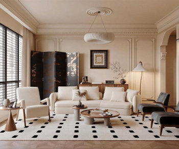 French Style A Living Room-ID:219961888