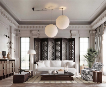 New Classical Style A Living Room-ID:965068105