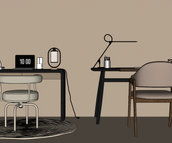 Modern Computer Desk And Chair-ID:224345928