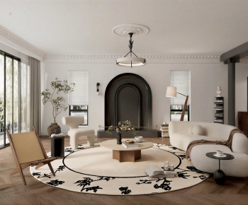 French Style A Living Room-ID:640158899
