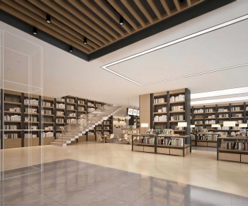 Modern Bookstore Book Bar-ID:773552895