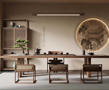 New Chinese Style Tea Tables And Chairs-ID:793415072