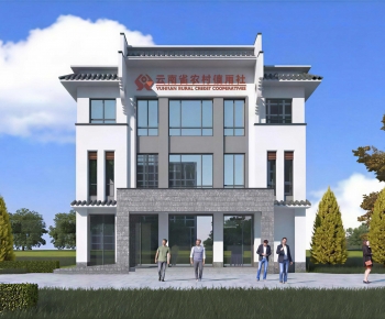 New Chinese Style Appearance Of Commercial Building-ID:977699044