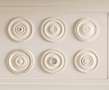 French Style Plaster Carved Top Plate-ID:579847104