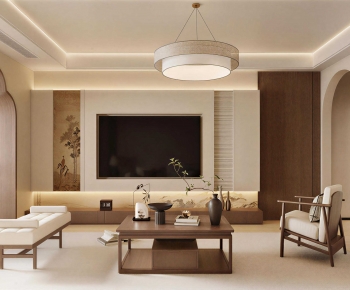New Chinese Style A Living Room-ID:326431046