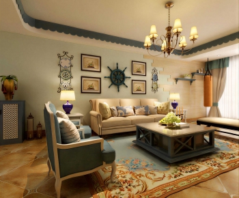 Mediterranean Style A Living Room-ID:901772984