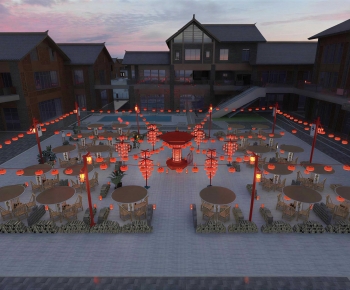 New Chinese Style Commercial Street-ID:938339952