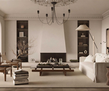 Wabi-sabi Style A Living Room-ID:937107091