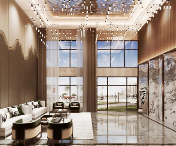 New Chinese Style Lobby Hall-ID:130258082