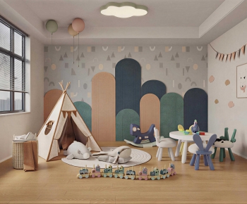 Modern Children's Room Activity Room-ID:595144039