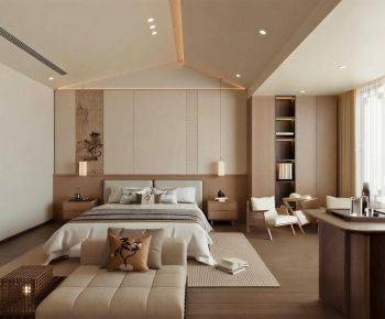 New Chinese Style Bedroom-ID:483971124