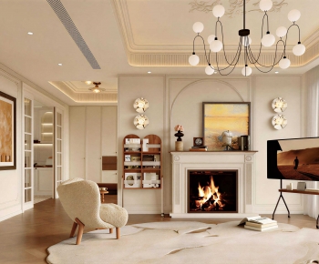 French Style A Living Room-ID:638953921