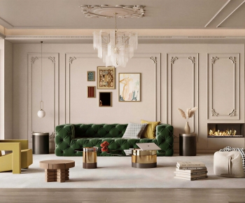French Style A Living Room-ID:118537903