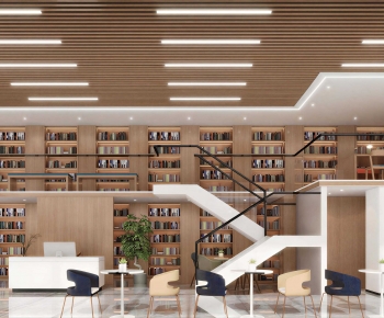 Modern Bookstore Book Bar-ID:103832016
