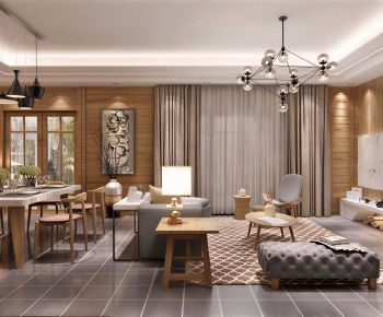 Nordic Style A Living Room-ID:307790998