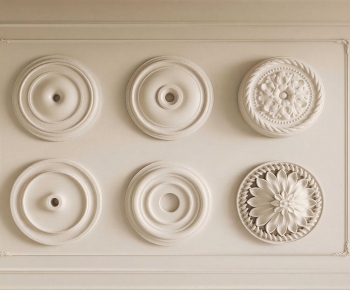 French Style Plaster Carved Top Plate-ID:188250063