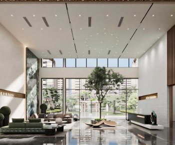 Modern Office Reception Desk-ID:477935084