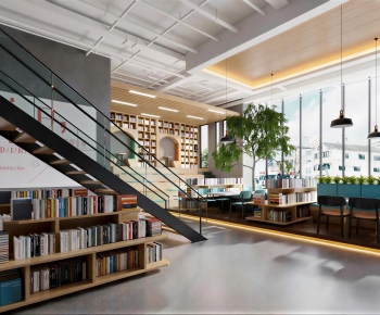 Modern Bookstore Book Bar-ID:114967112