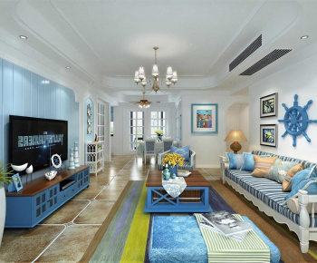 Mediterranean Style A Living Room-ID:781028035