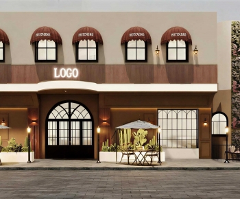 Modern Facade Element-ID:661236057