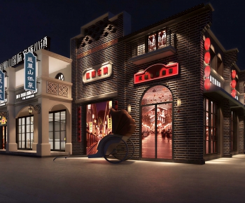 New Chinese Style Appearance Of Commercial Building-ID:585550071