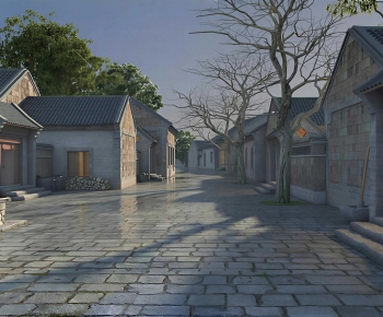 Chinese Style Ancient Architectural Buildings-ID:773830893
