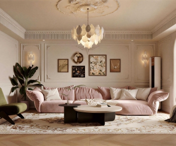 French Style A Living Room-ID:876310119
