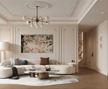 French Style A Living Room-ID:670464998