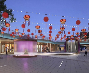 New Chinese Style Commercial Street-ID:681744104