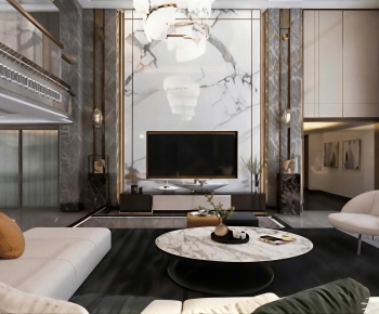Modern A Living Room-ID:385051017