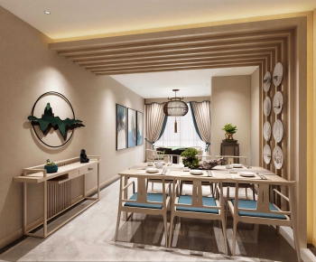 New Chinese Style Dining Room-ID:231749068