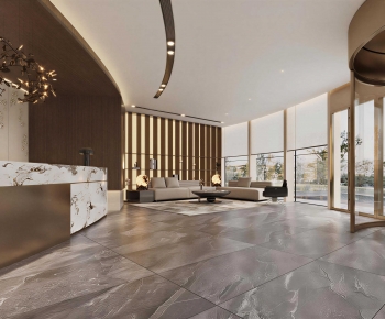 Modern Office Reception Desk-ID:102028883