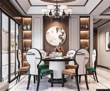 New Chinese Style Dining Room-ID:750691896