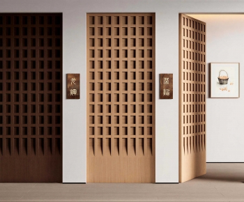 New Chinese Style Single Door-ID:551265005