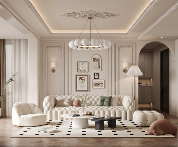 French Style A Living Room-ID:867322928
