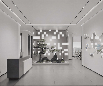 Modern Office Reception Desk-ID:609551918