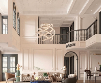 French Style A Living Room-ID:464628934