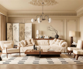 French Style A Living Room-ID:999768024