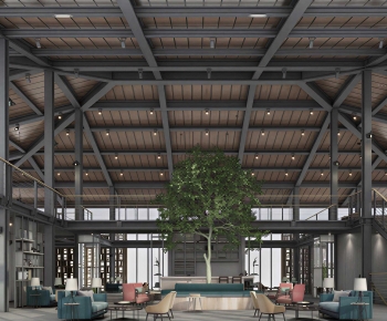 Industrial Style Lobby Hall-ID:559667113