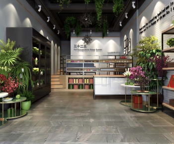 Industrial Style Flower Shop-ID:619811062